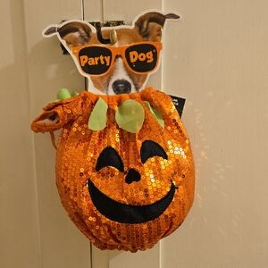 NWT Party Dog Pumpkin Costume Sz XS/S